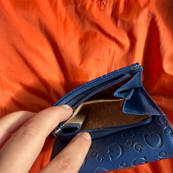 Guess Blue Wallet with Gold Accent - Picture 4 of 6